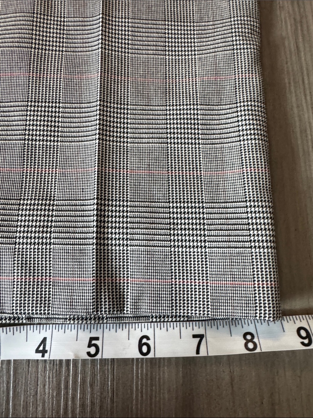 Talbots 12 dress pants womens black white red plaid houndstooth work wear - Picture 4 of 10